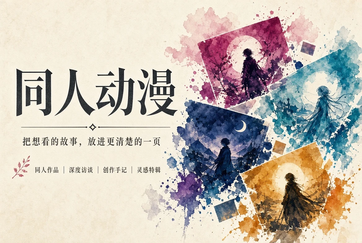 同人动漫杂志封面插画